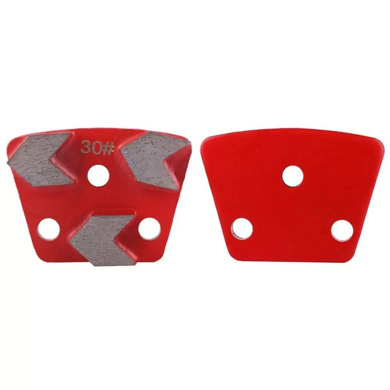 Trapezoid Sintered 3 Arrow Diamond Segments Metal Grinding Disc Block Wheel For Epoxy Solidified Terrazzo Concrete Floor