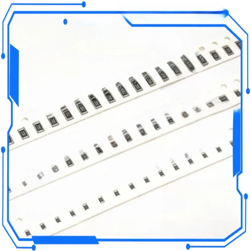 100 szt. Rezystor 5% SMD 0402 0603 0805 1206 1210 1K 1 k2 1 k5 1 k6 1 k8 2K 2 k2 2 k4 2 k7 3K 3 k3 3 k6 4 k7 5 k1 5 k6 6 6 k2 6 6 k8 7 k5 8 k2 9 k2 10K — zdjęcie 2