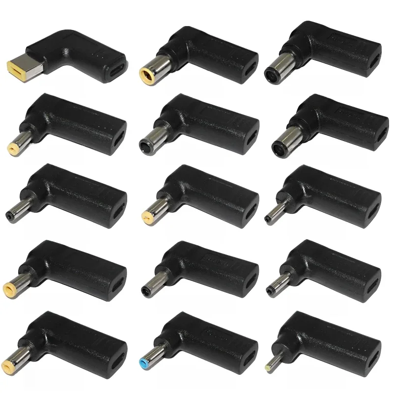 Connecteur adaptateur d'alimentation pour ordinateur portable, prise cc USB Type C femelle vers prise mâle universelle, convertisseur pour ordinateur portable Hp Dell Asus Acer Lenovo