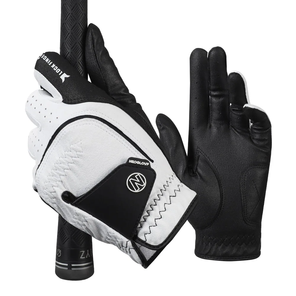 NEOGLOVE v2.0 Black Combi Men's HAPPY Golf Gloves Double Double Double Dam 5P Set