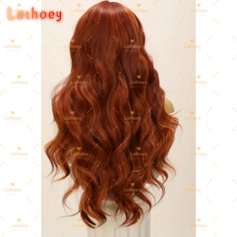 Long, Curly Bronze Highlights Lace Front Wig  Casual Style, Natural Look, Everyday Wear  Humen Hair Wig Cosplay