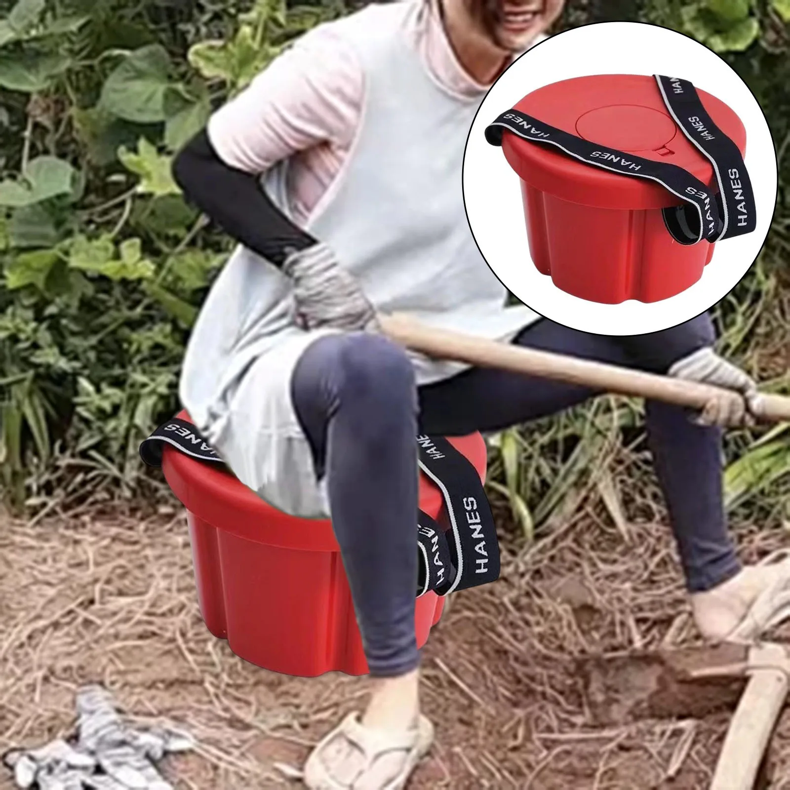 Garden Stool for Outdoor Gardening Hands Free Portable Seat for Planting Weeding Lightweight and Foldable Gardening Chair