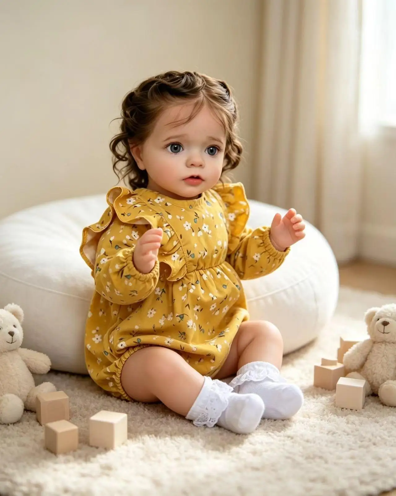 20 Zoll/50 cm Reborn-Babypuppe mit Stoffkörper, perfektes Geburtstagsgeschenk für Mädchen, Halloween-/Erntedank-/Weihnachtsgeschenke, Ostergeschenke, Sammler-Kunstpuppe für Puppenliebhaber, Feiertage,