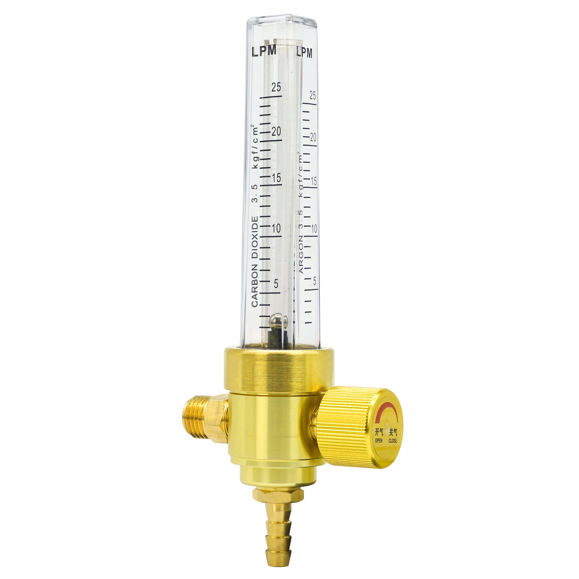 Straight Flowmeter Range 0-25 MPa Argon Co2 Gas Flow Meter Scale Tester Measure Flowmeter for Mig Tig Welder Welding