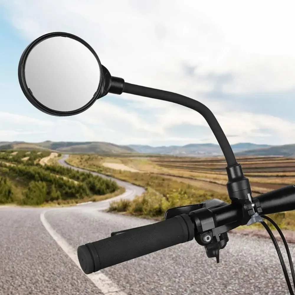 AliExpress UK Silicone Handle Bike Handlebar Rearview Mirror Adjustable Flexible 360 Degree Rotation Rearview