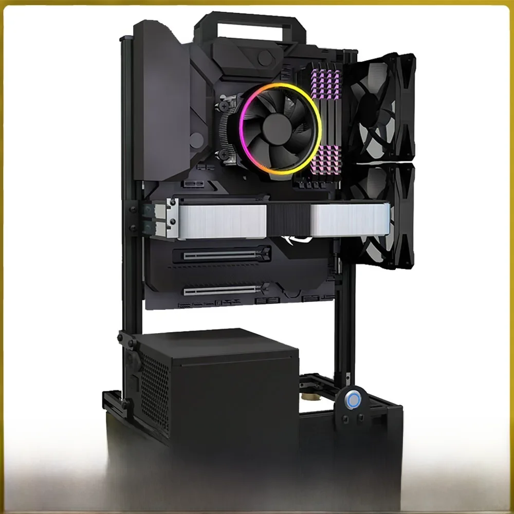 DIY Gamers Cabinet MOD ITX MATX PC Case Open Frame Aluminum Creative ATX EATX Tower Desktop Gaming Computer Chassis Rack — zdjęcie produktu 7