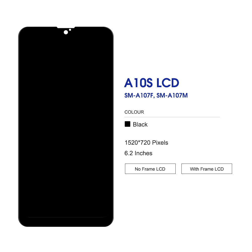 Tested A10S Display Screen for Samsung A10 SM-A105F/DS A105FN/DS A105M/DS Lcd Dispaly Touch Screen Digitizers For Samsung A107F