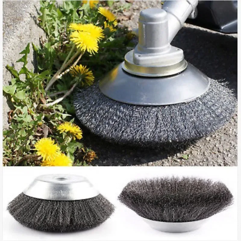 150/200mm Grastrimmer Hoofd Dunne Staaldraad Bosmaaier Stofverwijdering Wieden Plaat voor Grasmaaier 6 "/8" Kom Wiel Tuin Deel - afbeelding 2