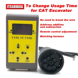 Excavator Time Mileage Adjustment Correction Tool For CAT D E F GC GX Display Screen Hours Change Add Hours and Reduce The Hours