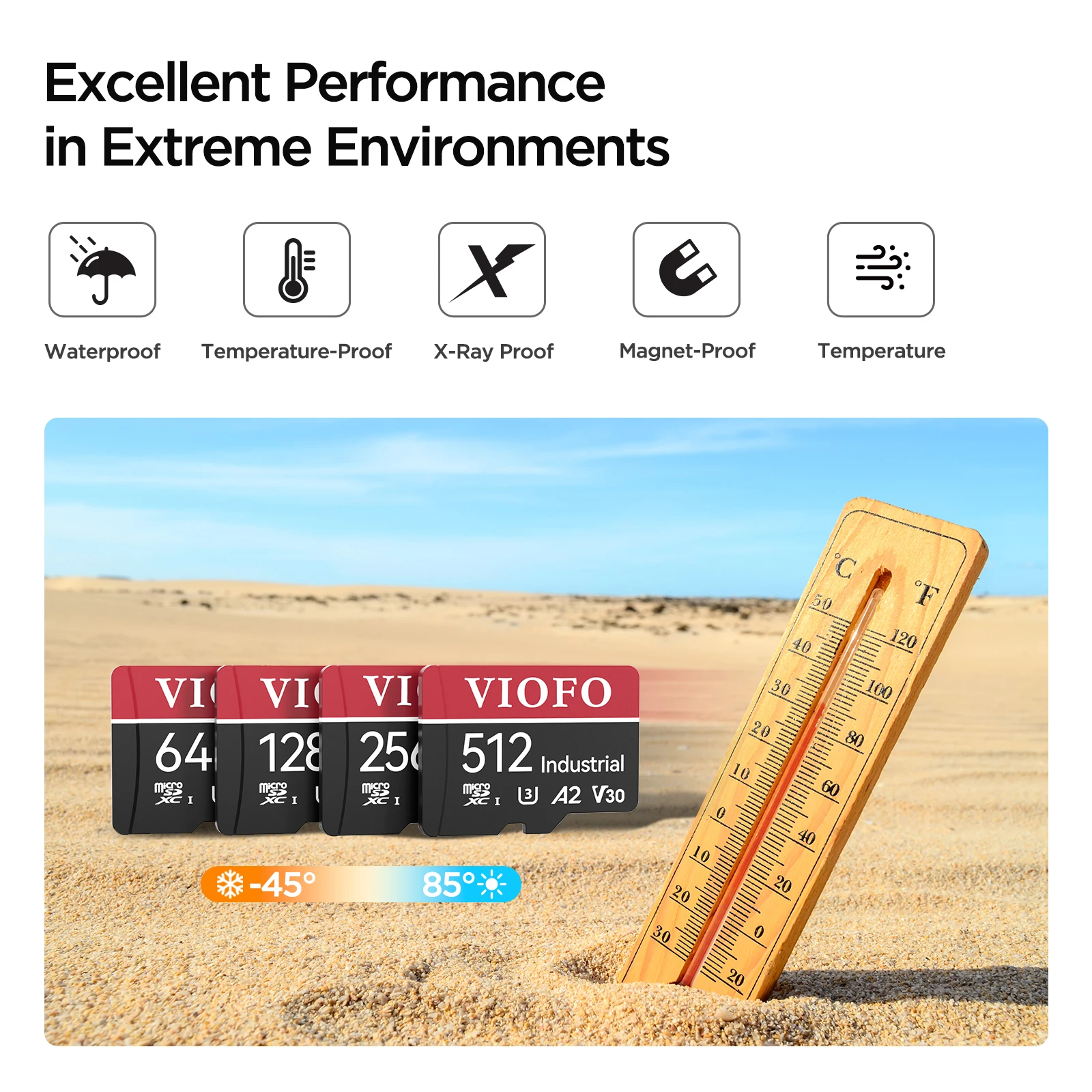 VIOFO 256GB/128GB/64GB/32GB/512GB Professional High Endurance Memory Card UHS-3