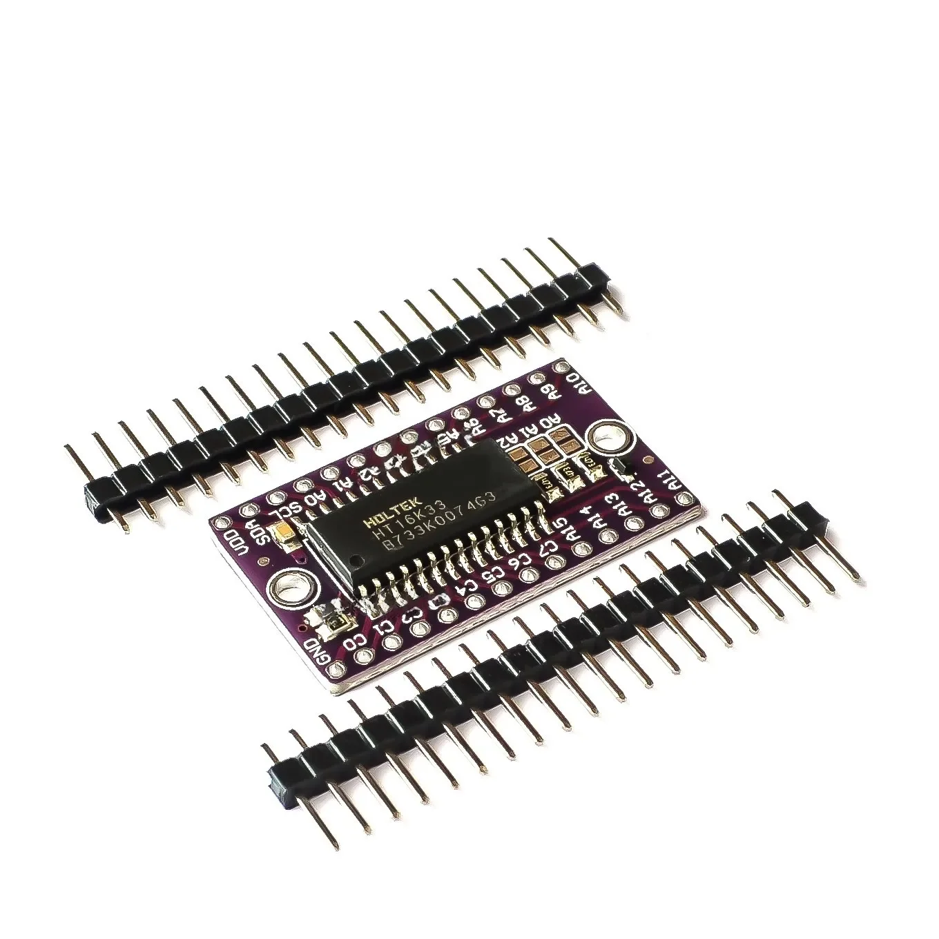 HT16K33 Moduł sterujący napędem matrycy punktowej LED Sterownik lampy cyfrowej — zdjęcie 2