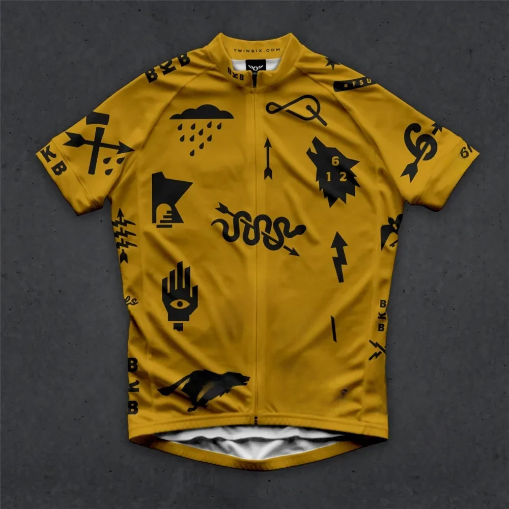AliExpress NONE Twin Six 6 Men's Cycling Jerseys Short Sleeve Shirt Summer MTB Bike Clothing Maillot Ciclismo Road Bike Breathable Sportswear