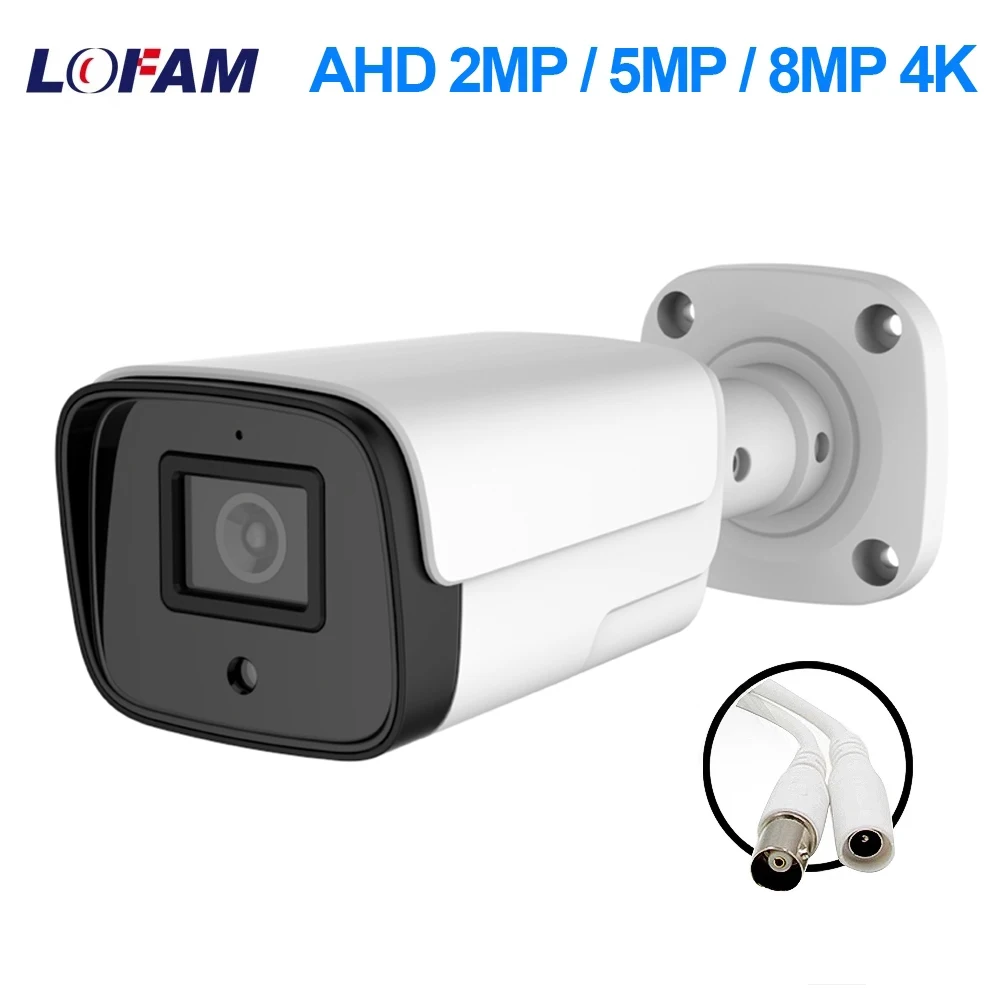 4K 8MP AHD Camera 5MP 2MP CCTV Video Surveillance Security  Metal Bullet Analog Night Vision Waterproof Outdoor Cameras 1080P
