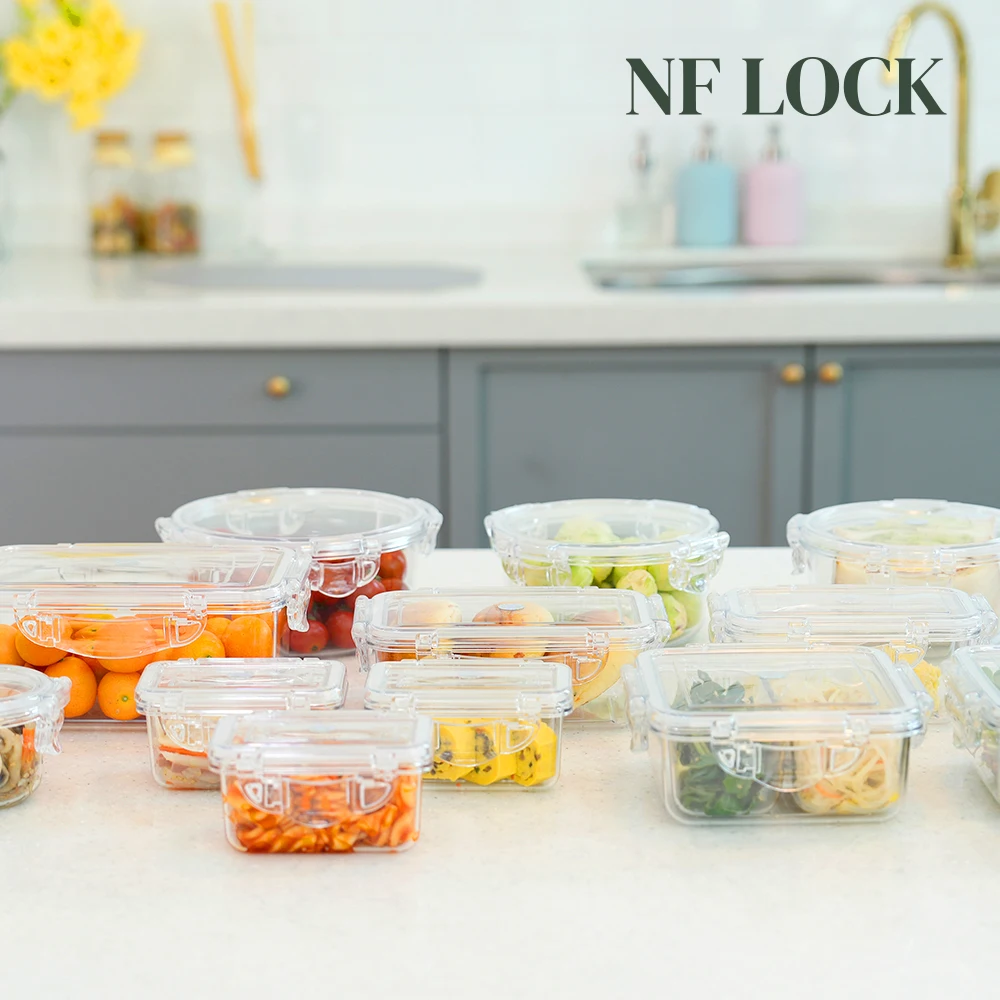 N F LOCK rectangular Tritan side dish VAT vegetable storage sealed container collection