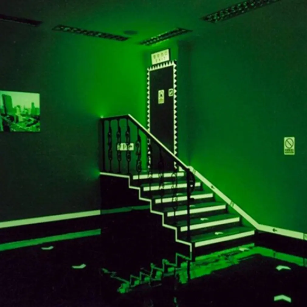 Luminous Tape 1.5cm*1m 12MM Self-Adhesive Tape Night Vision Glow In Dark Safety Warning Security Stage Home Decoration Tapes