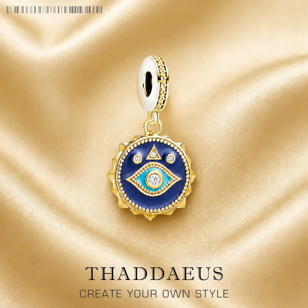 Charm Pendant Blue Nazar Eye High Quality 925 Sterling Silver New Lucky Jewelry For Women Men