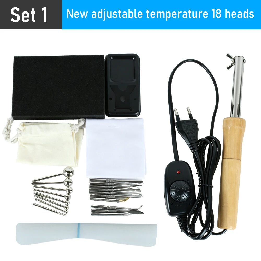 220 V/110 V Stof Bloemen Strijken Tool Set 18/13/11/8 Heads Soldeerbout DIY Kunstbloem Maken Tool Strijkmachine
