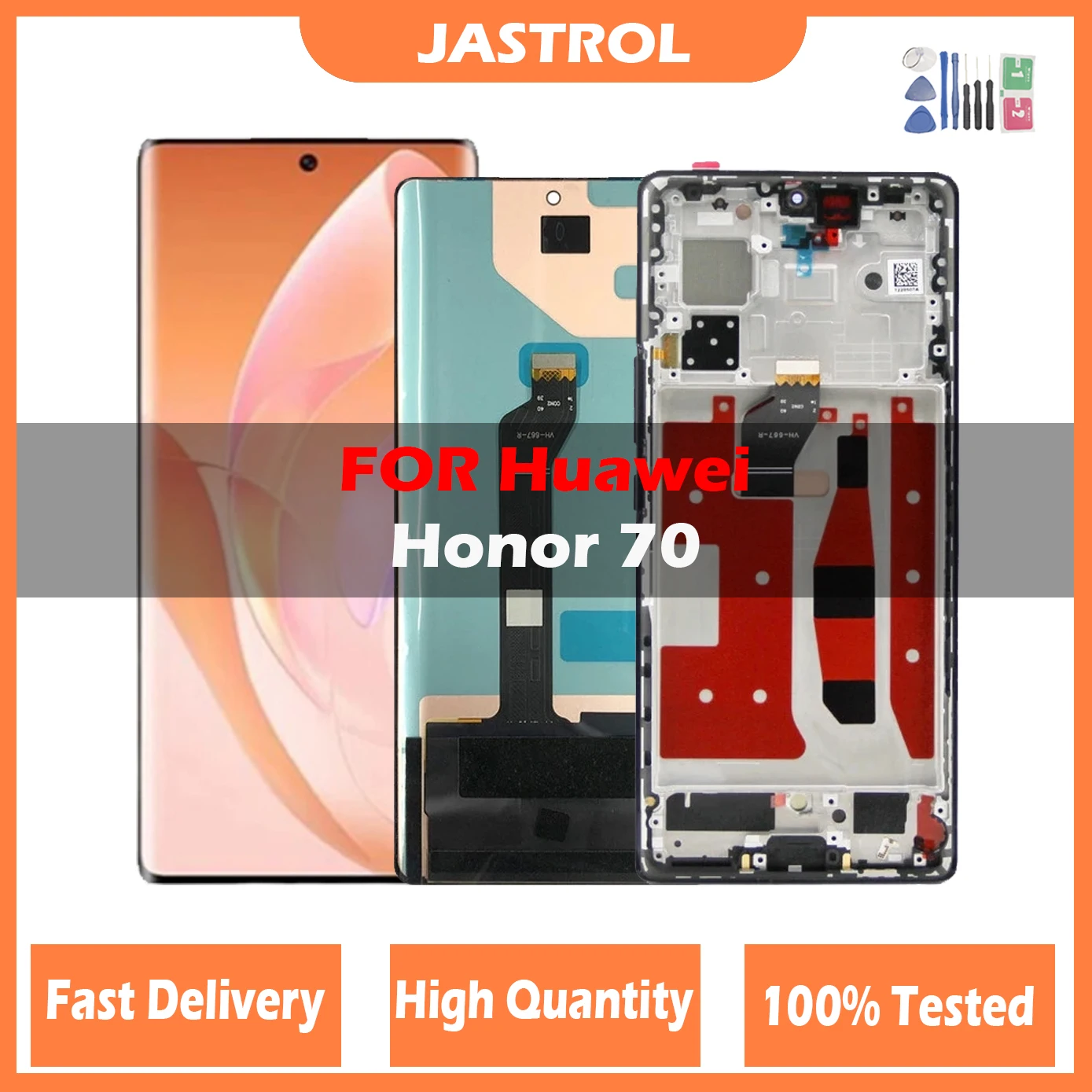 

6.67'' LCD For Huawei Honor 70 LCD Display Touch Screen Digitizer Assembly For Honor 70 FNE-AN00 FNE-NX9 LCD Display