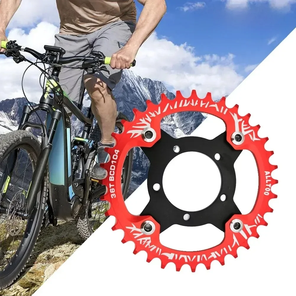 AliExpress Electric Bicycle Ebike 32 34 36 38T Chainring + Adapter For Bafang BBS01 02 Durable Aluminum Alloy Chainring Ebike Accessories