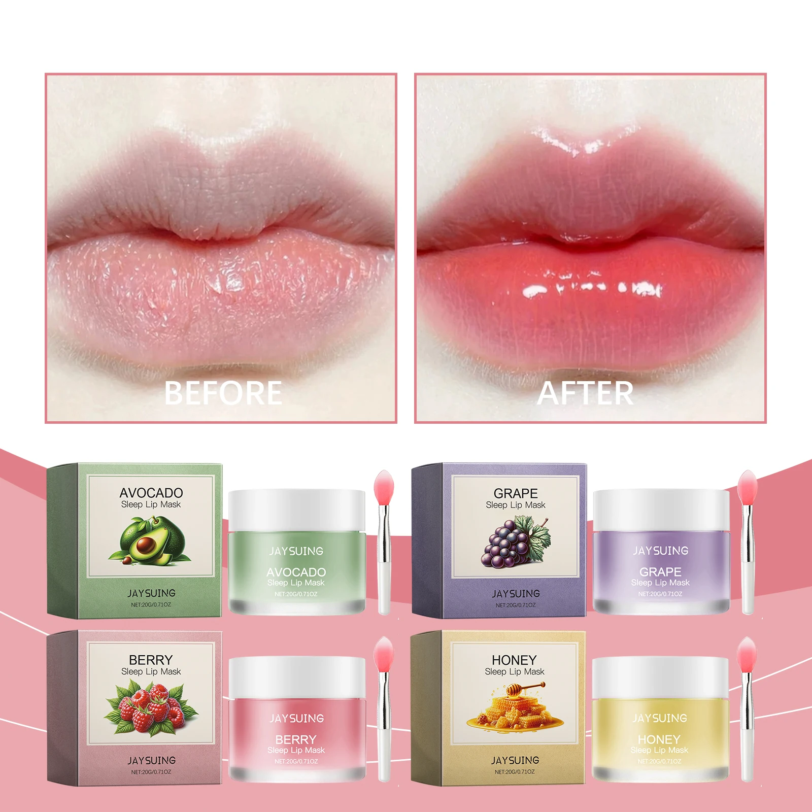 

Jaysuing женская весенняя маска для сна для губ, нежно увлажняет кожу губ, увлажняет, ежедневный уход, увлажняющая маска для губ