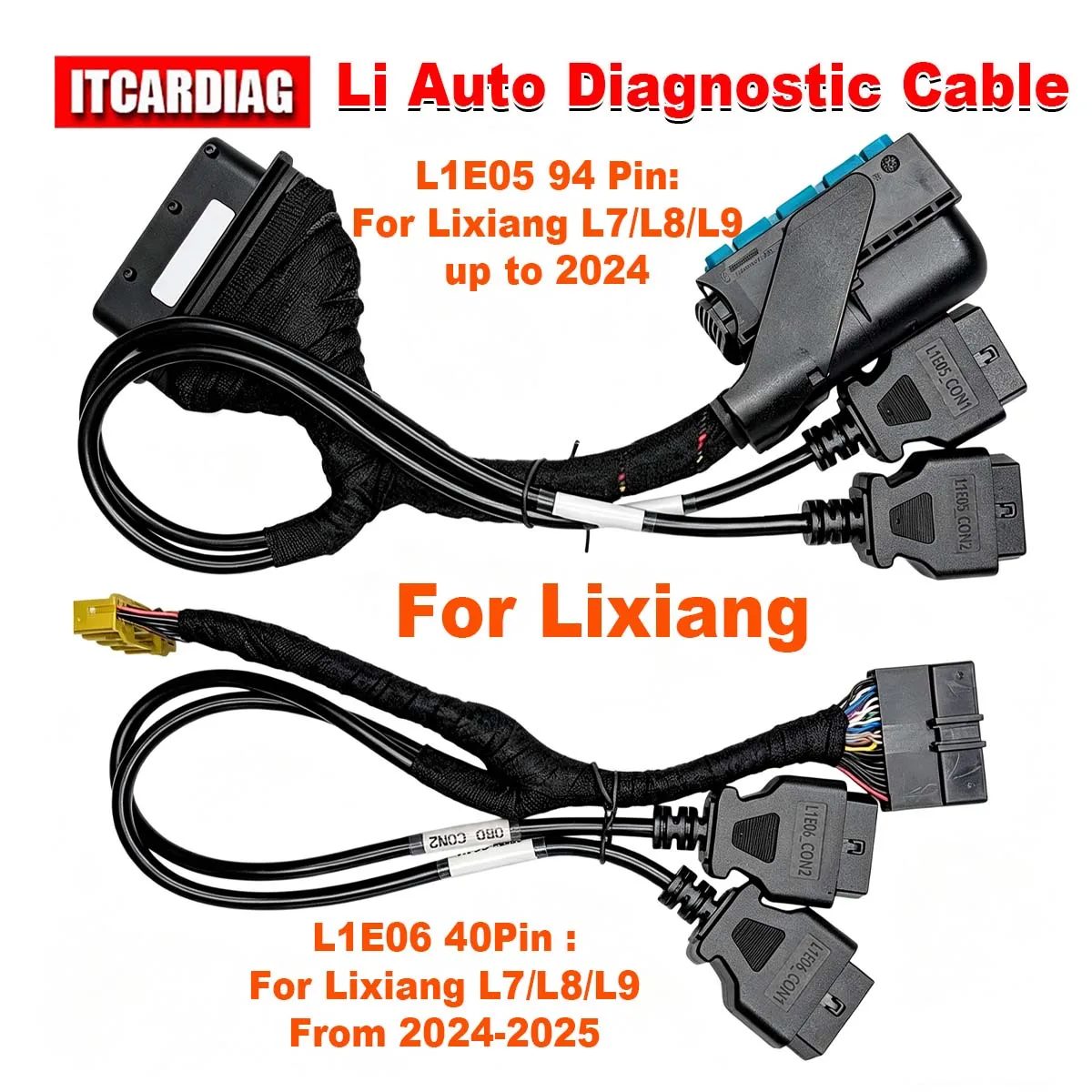 For Lixiang Electric Vehicle L1E06 L1E05 Li Auto Diagnostic Cable For Lixiang L7 L8 L9 OBD ECU Programming CAN Diagnostic Cable