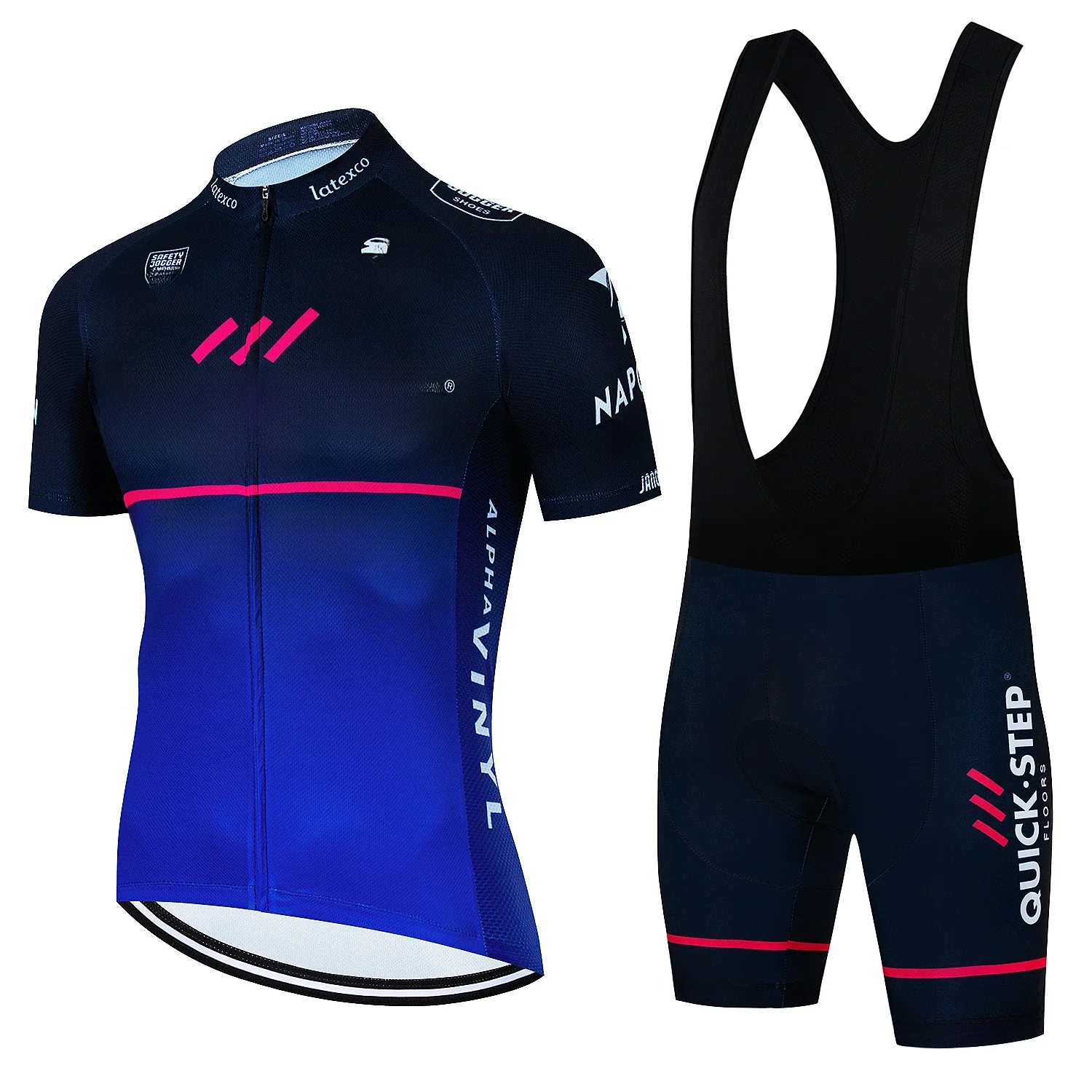 AliExpress Cycling Jersey Set Men's QUICK STEP Cycling Set Summer Outdoor Sport Bicycle Wear Clothing