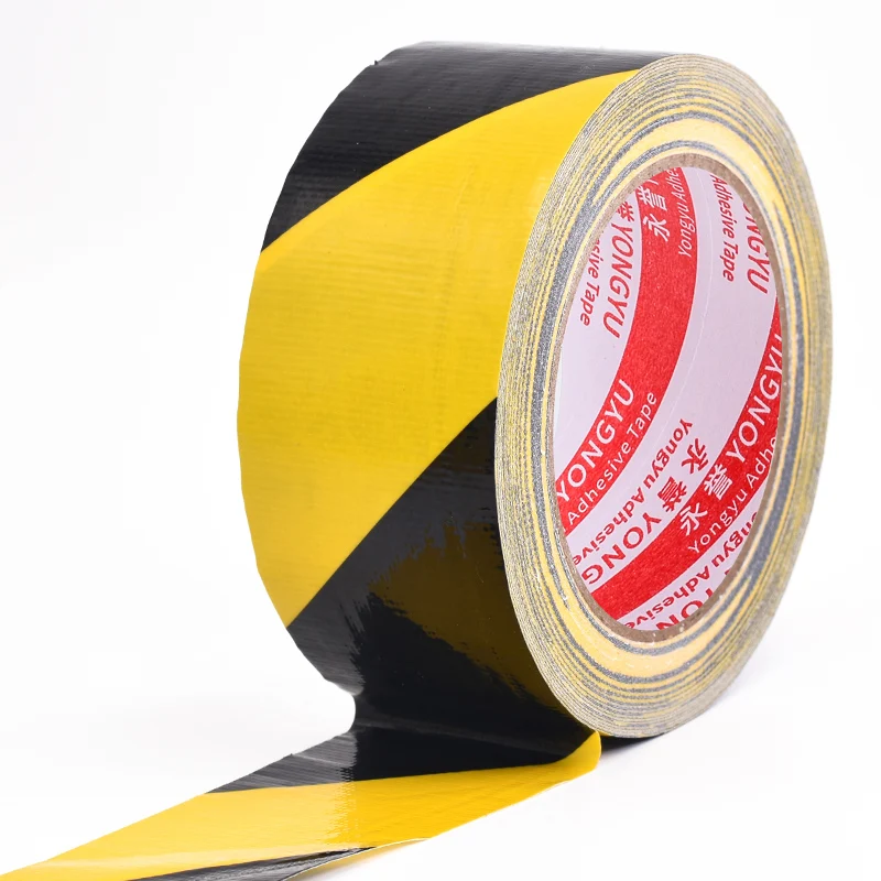 Warning Tape Black And Yellow Spotted Horse Line Safety Workshop Floor Staircase Adhesive Tape Warning Marking