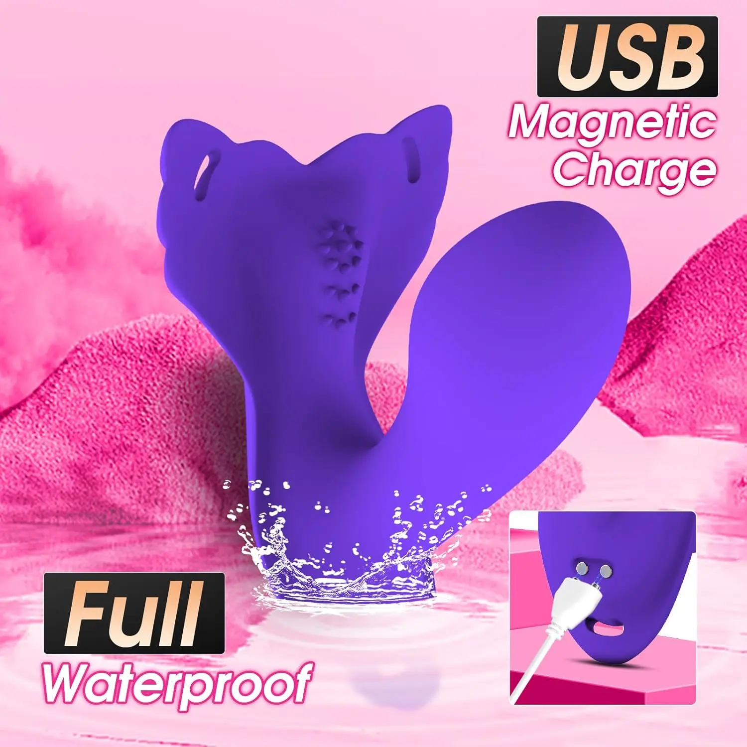 vibrator during sex Waterproof Remote Climax Wearable Ring Vibrator for Couples main image 0