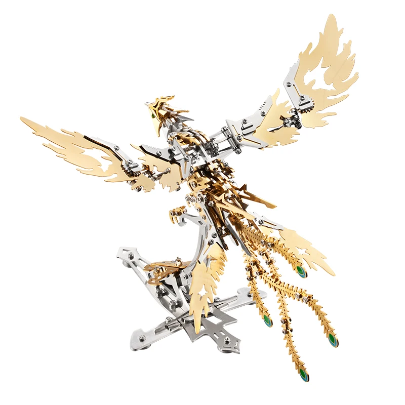 Puzzle 3D Punk Mechanical Phoenix DIY Assembly Metal Model kit for Children Jigsaw Puzzles for Adults Personalized Gift