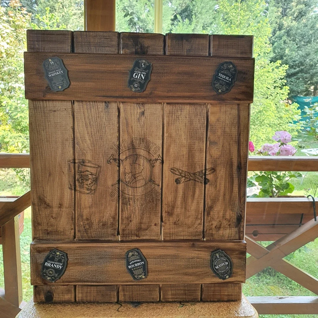 Wooden Whiskey Cabinet