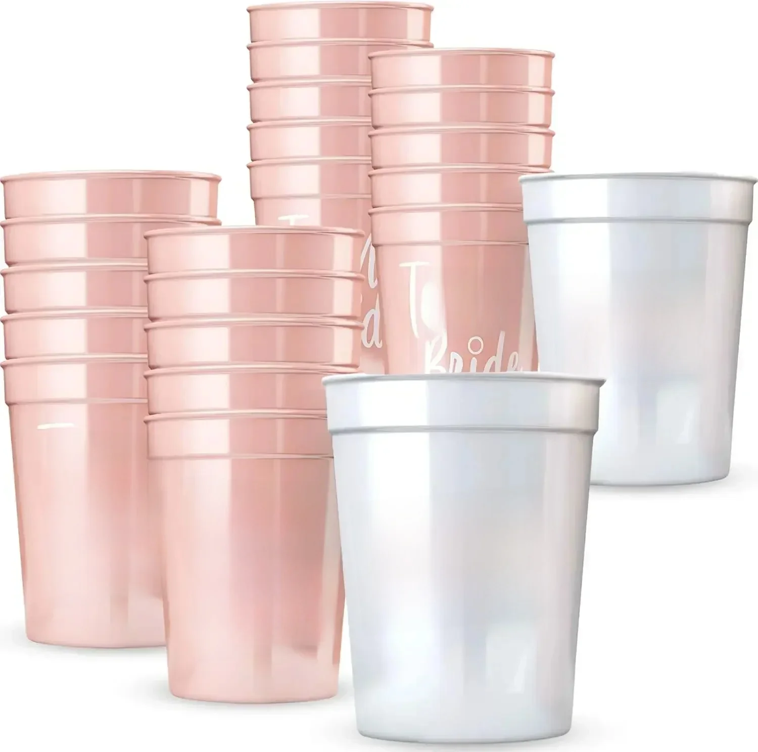 Tasses d'enterrement de vie de jeune fille de l'équipe, décorations et faveurs réutilisables de fête de demoiselle d'honneur de 16 oz pour cadeaux de la tribu de la mariée, fournitures de fête de