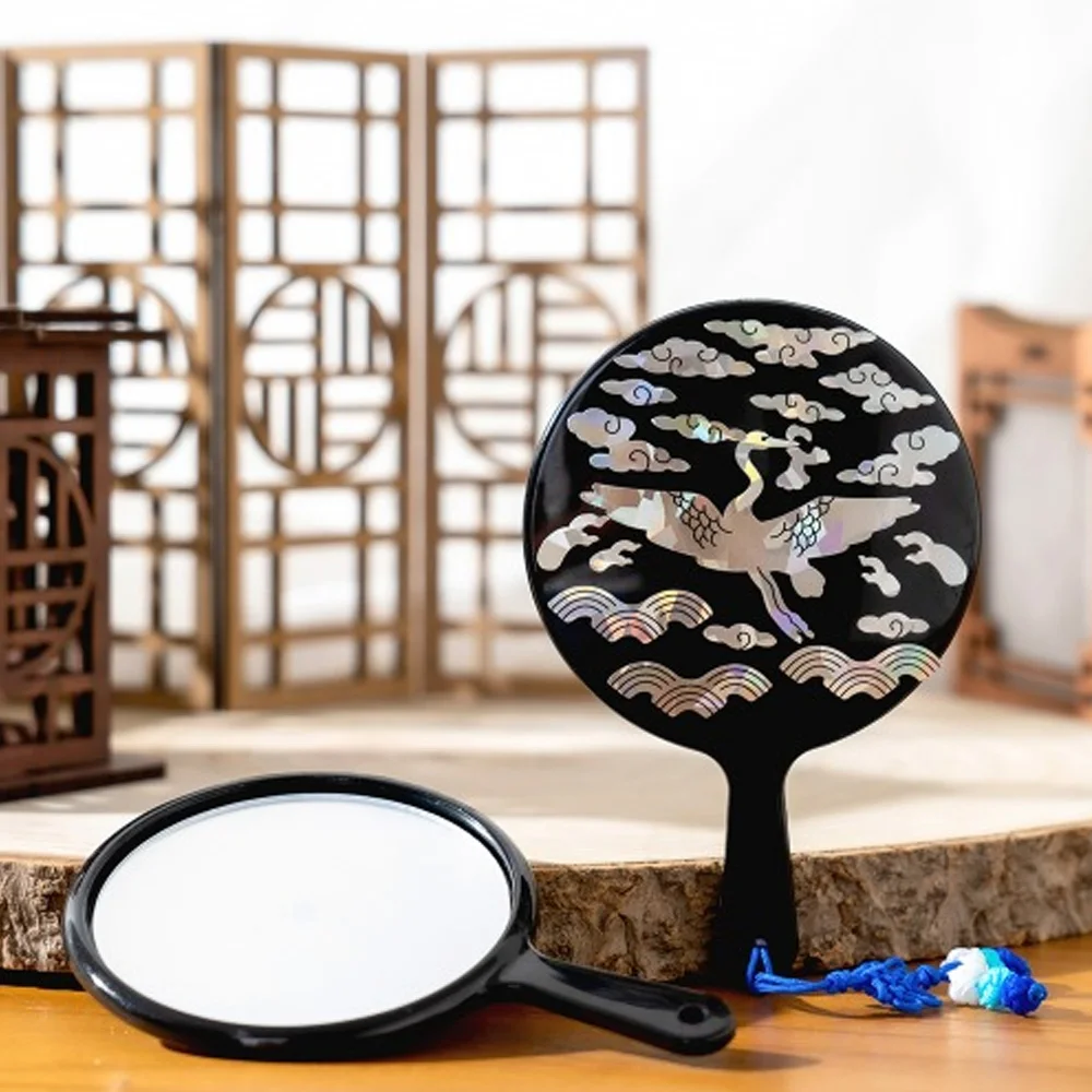 Folk Art Shop Traditional Mago Sticker Hand Mirror Decorating