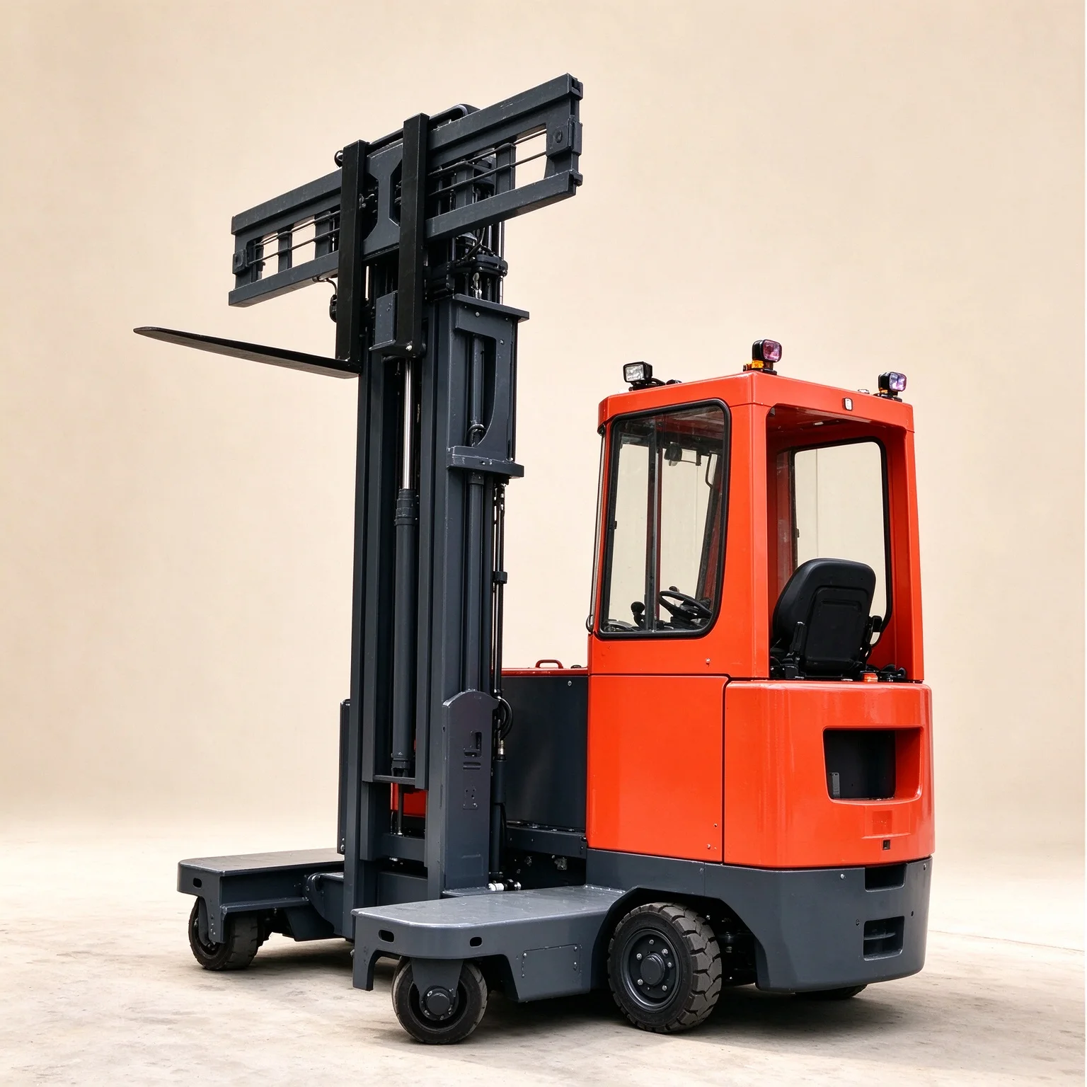 Multi-directional Forklift Reach Truck Stacker 3.5 Ton Full Way eclectic Side Loader Forklift with Wide Body Seat
