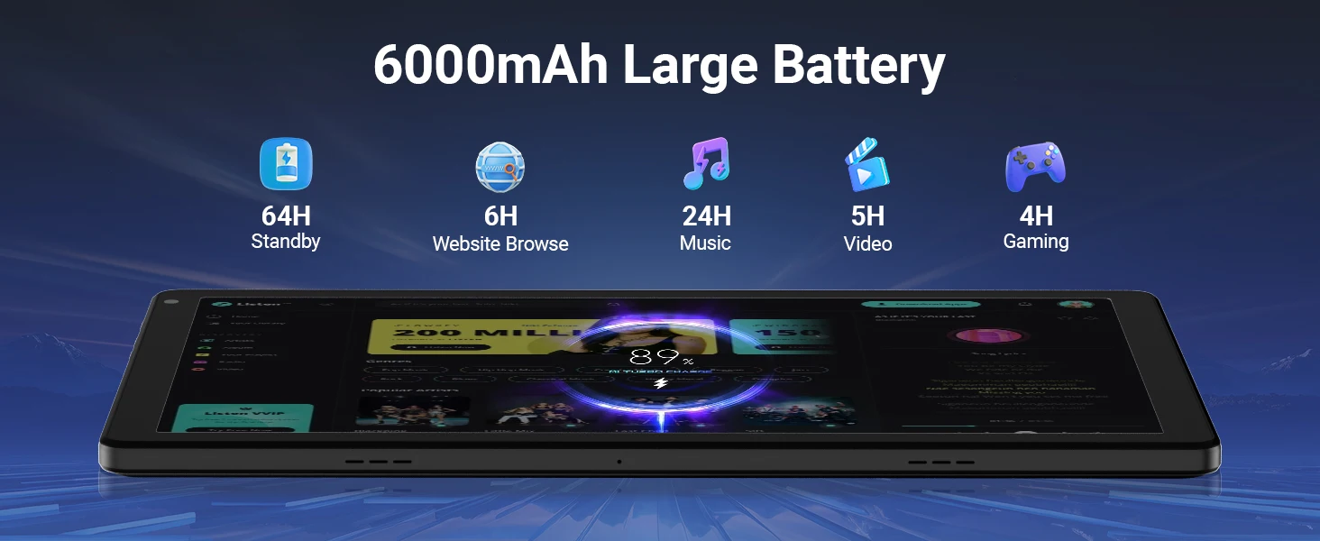 10.1 Inch Laptop‑Style Tablet PC Tablet Android 16 20GB(3+17 Virtual) RAM 64GB ROM A333 5‑Core HD LCD 5000mAh 2 Optional Packages Complete Set With Keyboard Mouse Stylus Earphone Storage Bag Option