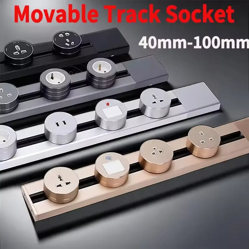 Power Track Socket Home Appliances Pop Electric Plug Adapter UK US EU FR Standard Wall Socket With Usb Embeded And Surface