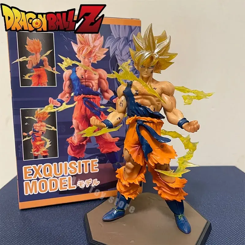 

New Dragon Ball Son Goku Super Saiyan Anime Figure 16cm PVC Goku DBZ Action Figure Model Gifts Collectible Figurines for Kids