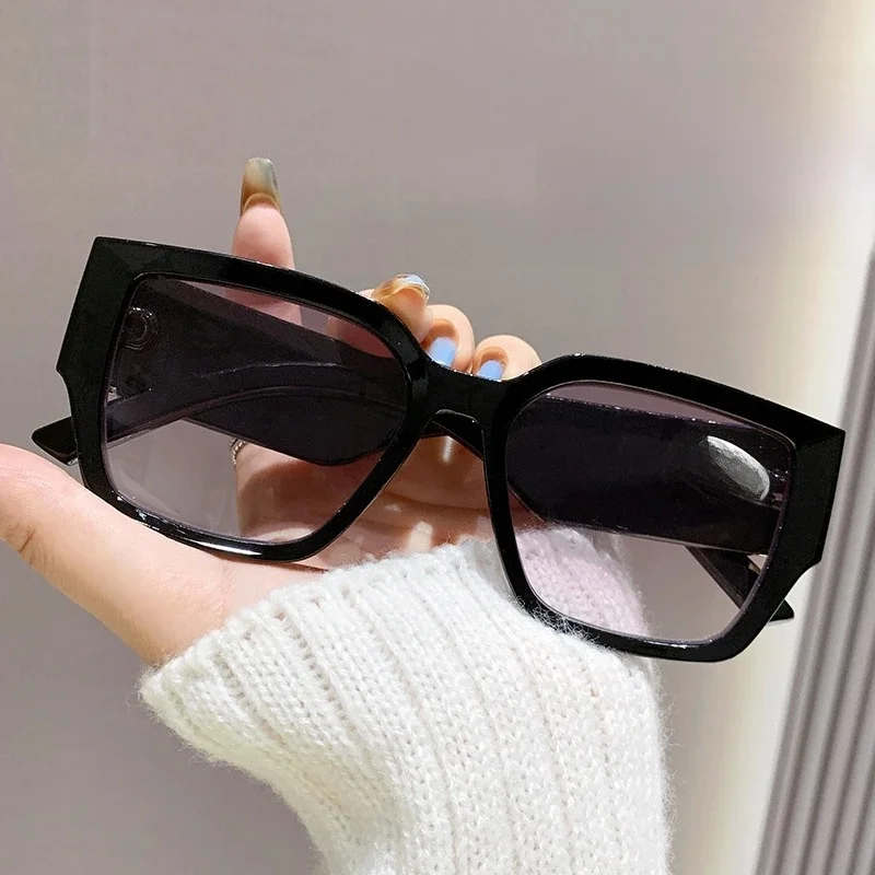 Lunettes de lecture à monture carrée personnalisées, jambes larges, en forme de diamant, Anti-lumière bleue, presbytie, monture surdimensionnée