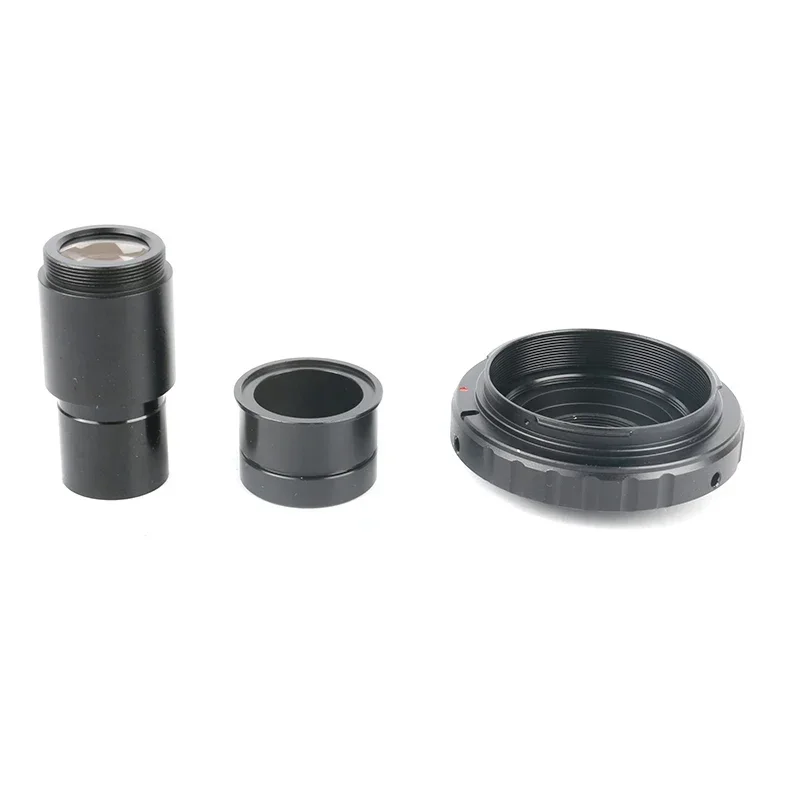 23.2mm/30mm T Ring 2X zestaw mocowań obiektywu akcesoria DSLR do Canon EOS Nikon adapter aparatu mikroskop porty okularu — zdjęcie 2
