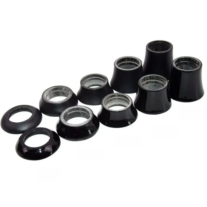 AliExpress No Logo Black Paint Carbon Fibre Headset Washer Taper Spacer Mountain Road Bike Headset Stem Cover Spacers 28.6mm