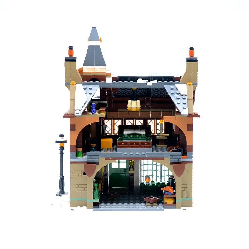 MOC Movie Magic Castle 76388 Village Visit Building Blocks Model Building Hogsmeade Bricks Toys Christmas  Gift