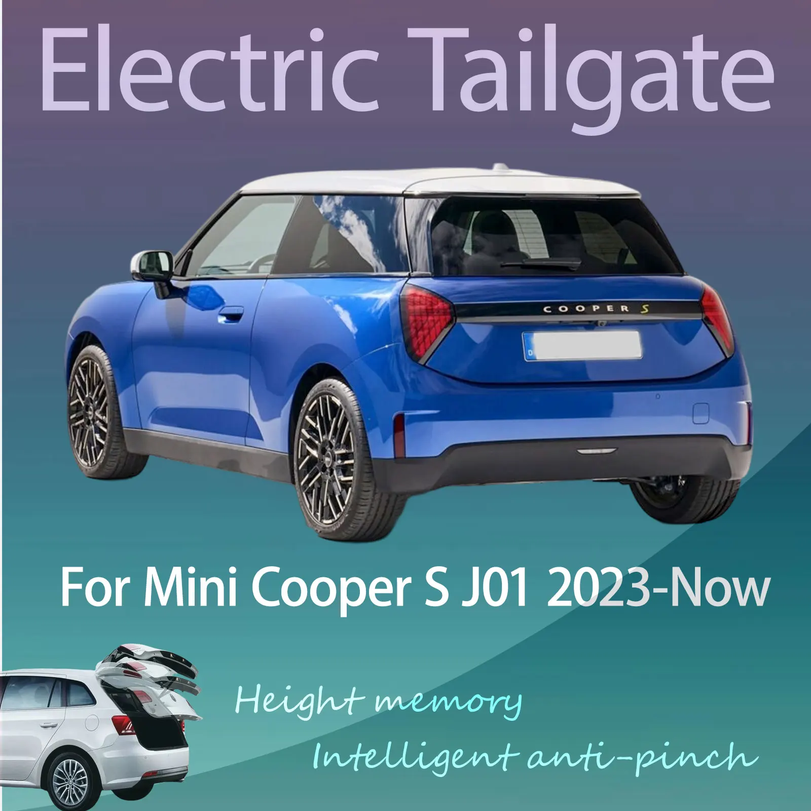 

For Mini Cooper S J01 2023-Now Electric Modified Tailgate Intelligent Height Automatic Lifting Key-Controlled Trunk