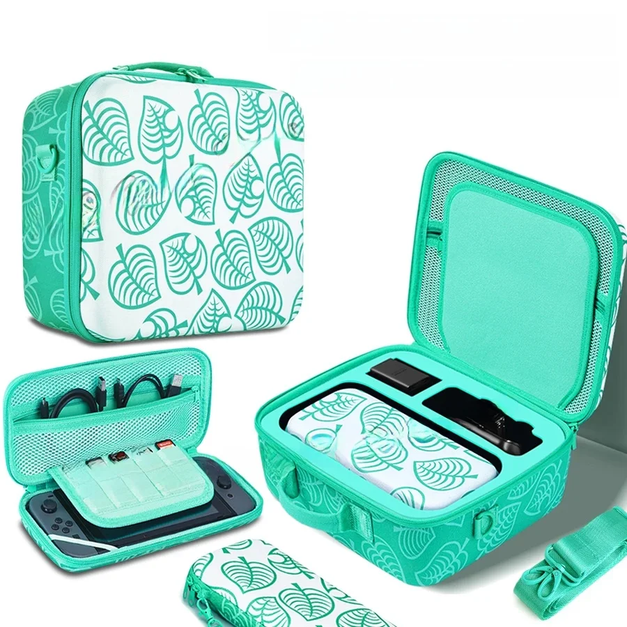 Le plus récent ensemble d'accessoires de jeu Nitendo Switch sac de luxe de grande capacité mignon étui de transport boîte de rangement pour Console Nintendo Switch