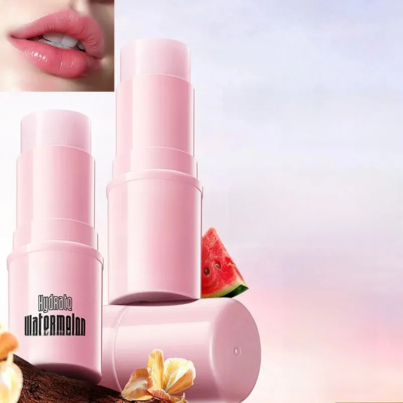 SADOER Niacinamide baume à lèvres pastèque hydratant et nourrissant estompe la ligne des lèvres couleur des lèvres brillante traitement quotidien