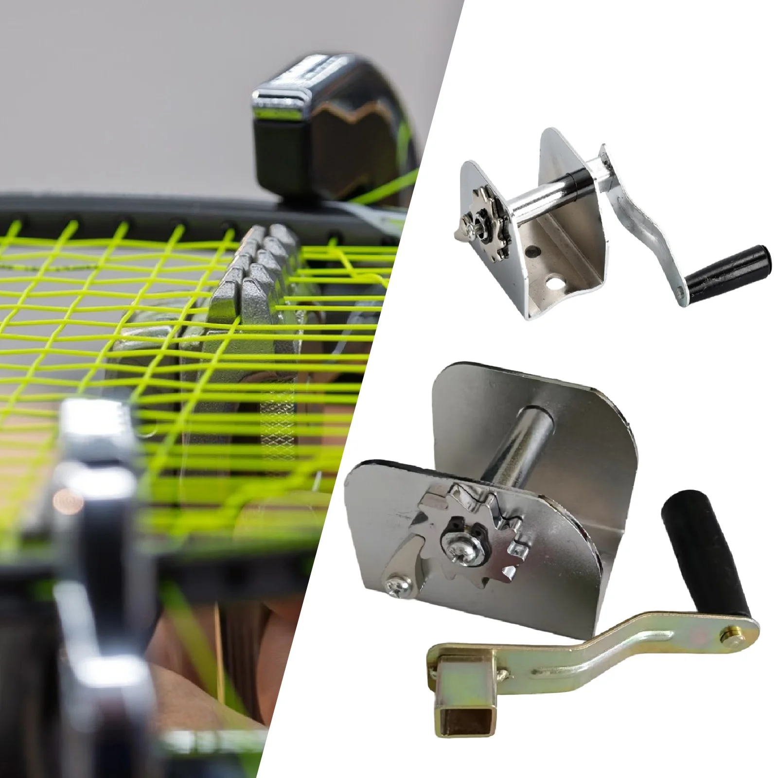 

Outdoor Volleyball and Badminton Net Tensioning Winch Hand Crank for Sports Fitness Equipment Net Adjustment and Stability