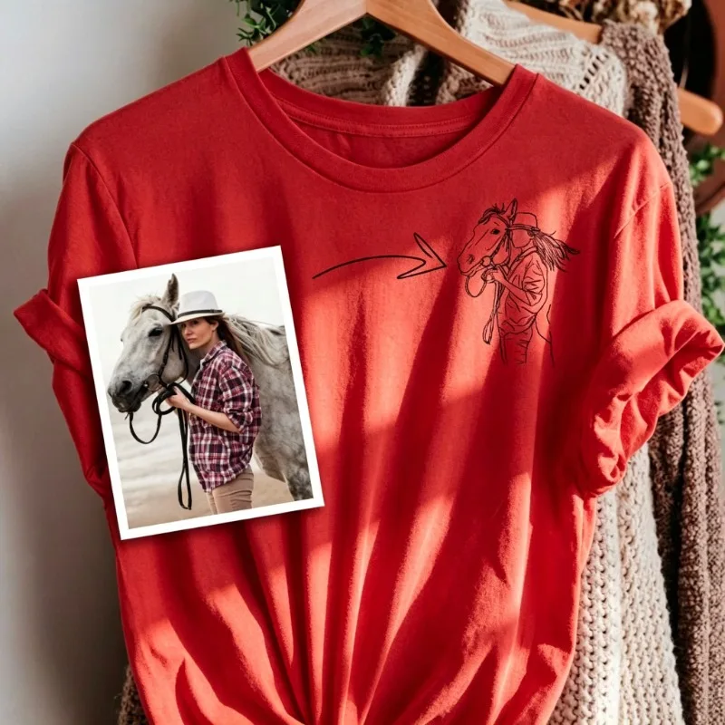 Personalized photo shirts Custom text logo T‑Shirt Tee Customized Gift kids boys girl clothing daddy tees manShort Sleeve Shirt