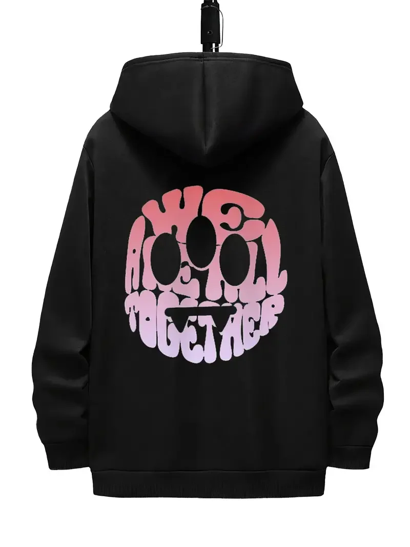 

2024 new men's high-quality hooded sweatshirt, y2k creative printed breathable men's sports street sweatshirt