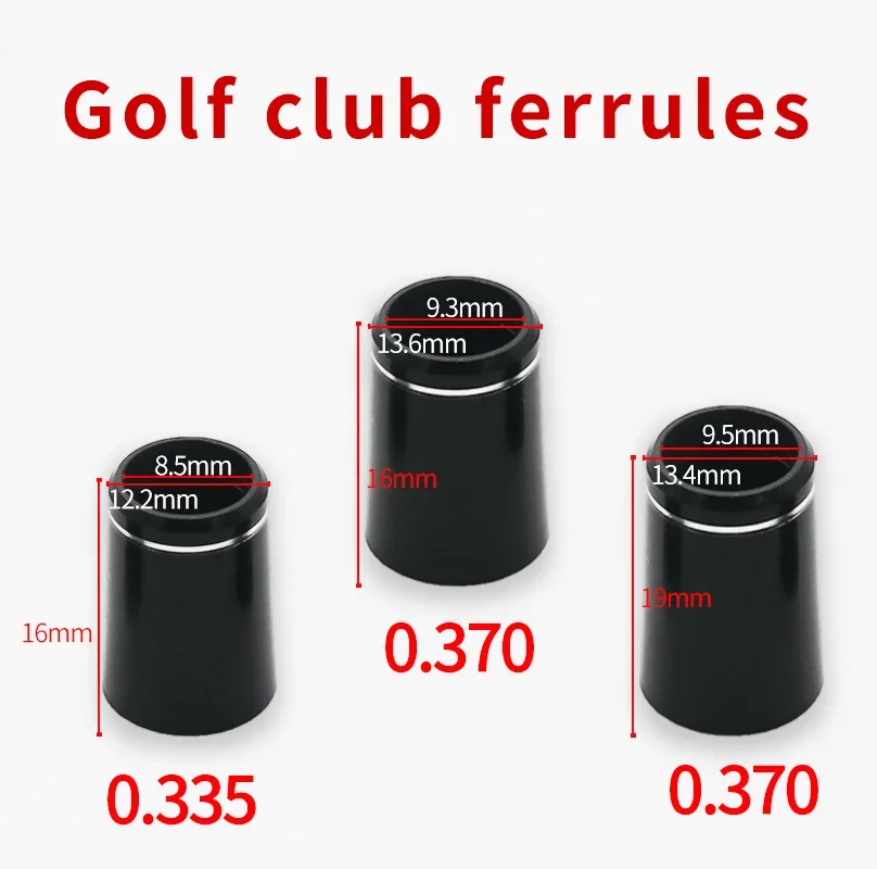 10Pcs Golf Ferrule 335 370 Plastic Driver Fairway Wood Irons Shaft Sleeve Adapter Club Head Accessories Single Ring Ferrule 1