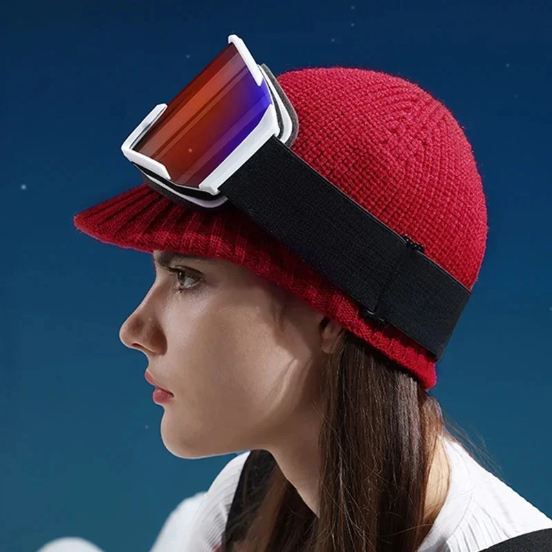 AliExpress Winter Women's Knit Ski Cap Warm Windproof Unisex Cold Weather Hat Men Outdoor Thermal Sports Cycling Beanie for Cold Weather