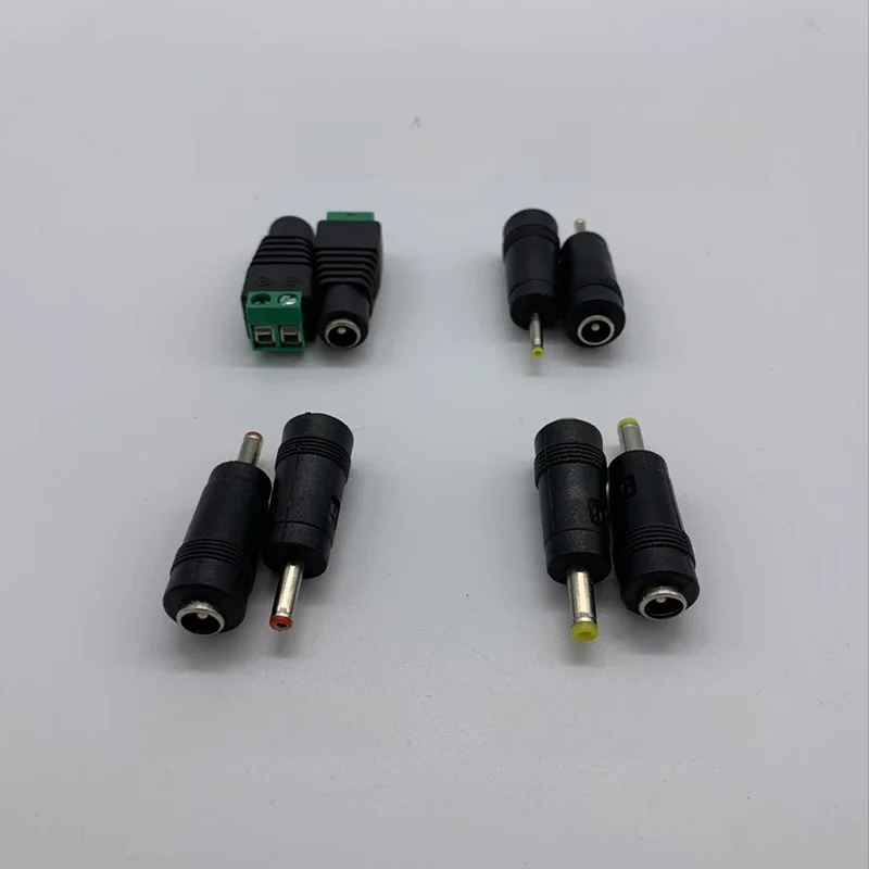 50/5/1 sztuk DC 5.5mm * 2.1mm do 2.5*0.7 3.5*1.35 4.0*1.7mm DC gniazdo Jack złącze kabla zasilającego Adapter — zdjęcie 2