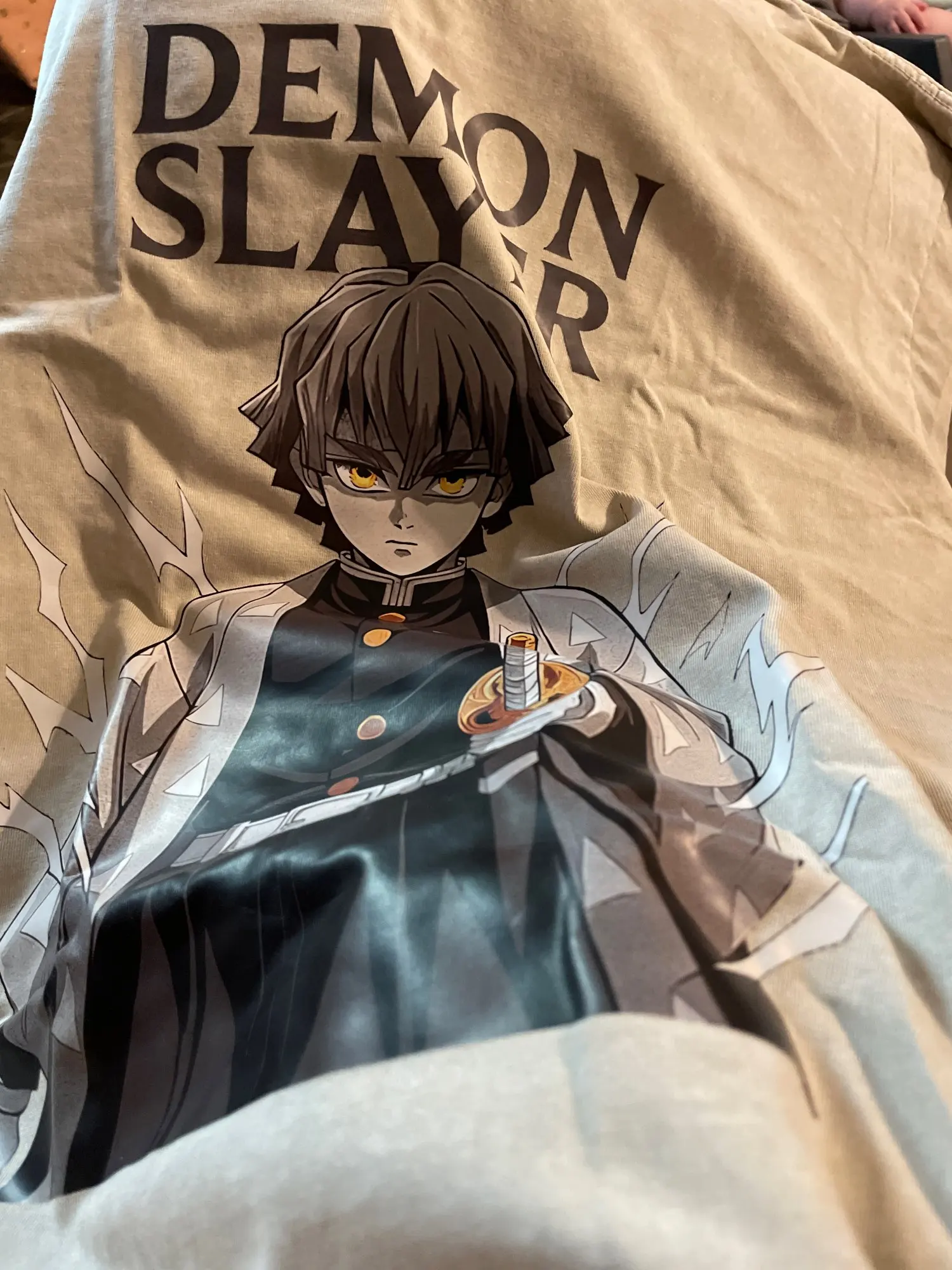 Upper Moon III Akaza Graphic T‑Shirt – 100% Cotton Demon Slayer Tee